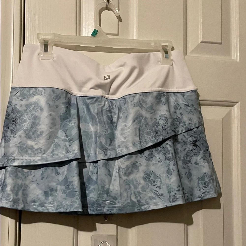 Fila Women's Blue and White Skort - Picture 3 of 6